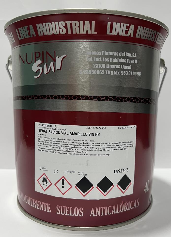 Señalización Amarillo 4 Litros