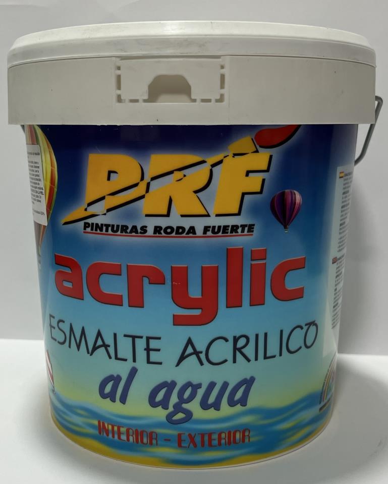 Esmalte Acrílico Gris Medio Brillo PRF 4 L