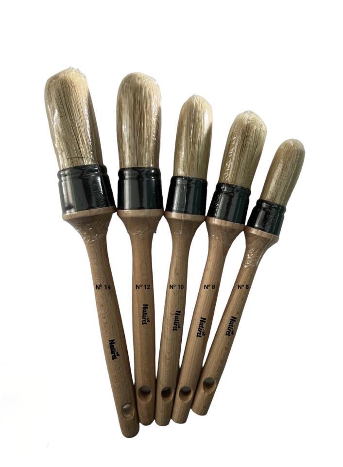 Brocha Prensada Cabo Lata Negro Natirel