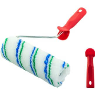 Rodillo Poliacrilico Raya Verde y Azul D40